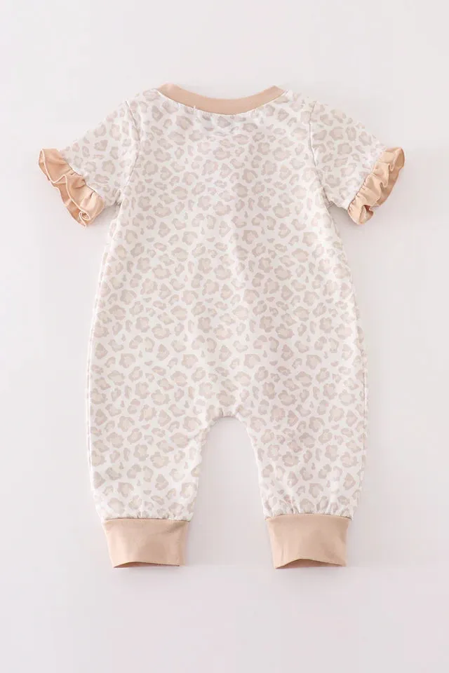 Beige Leopard Onesie