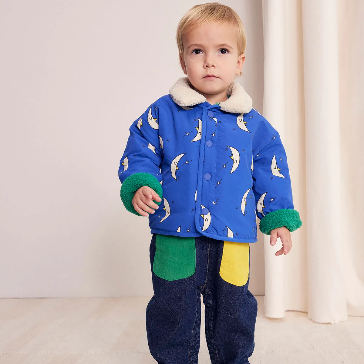 Beneath The Moon Reversible Baby Jacket by Bobo Choses - Last One In Stock - 6 Months
