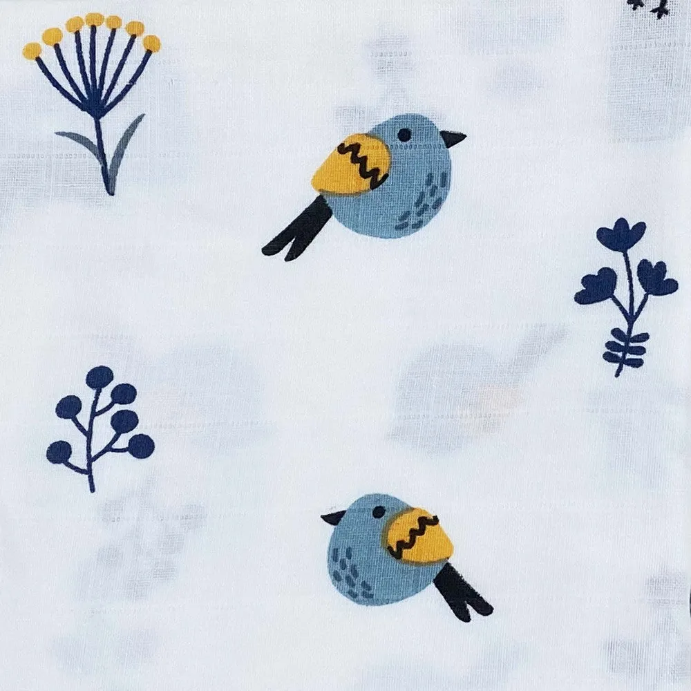 Bird & Giraffe Design Muslin Swaddle Wrap- Pack Of 2