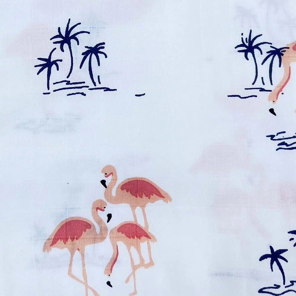 Bird, Giraffe & Flamingo Design Muslin Swaddle Wrap- Pack Of 3