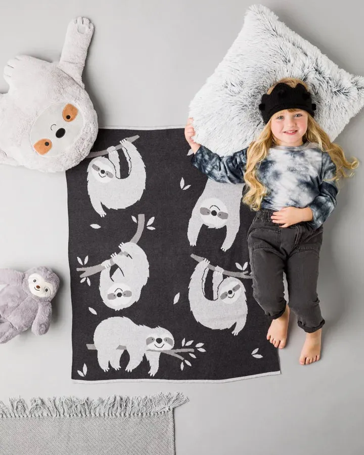Bizzi Growin Baby Blanket Slothtastic