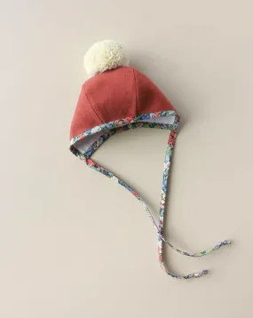 Blooming Pom Briar Baby Wool Bonnet