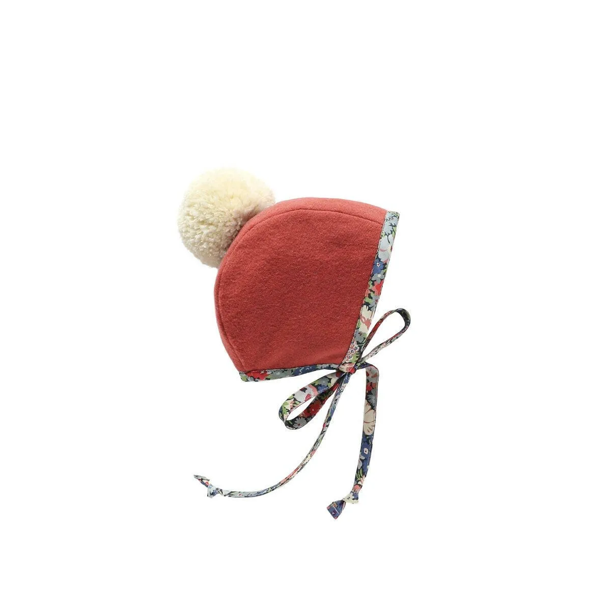 Blooming Pom Briar Baby Wool Bonnet
