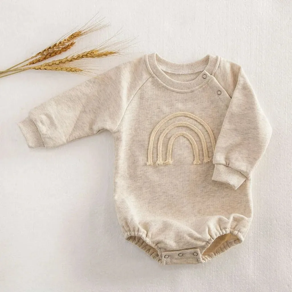 Boho Rainbow Baby Rompers