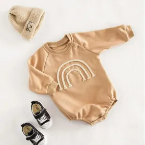 Boho Rainbow Baby Rompers