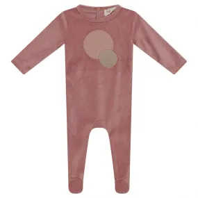 Bondoux Bebe Circle Knit Applique Mystic Footie