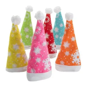 Bright Snowflake Santa Hats