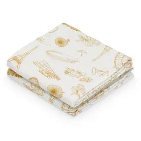 Cam Cam Copenhagen Muslin Cloth Printed Inventions - Pack of 2
