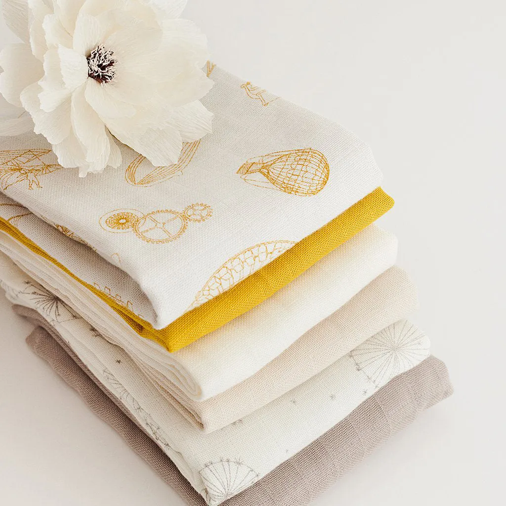 Cam Cam Copenhagen Muslin Cloth Printed Inventions - Pack of 2