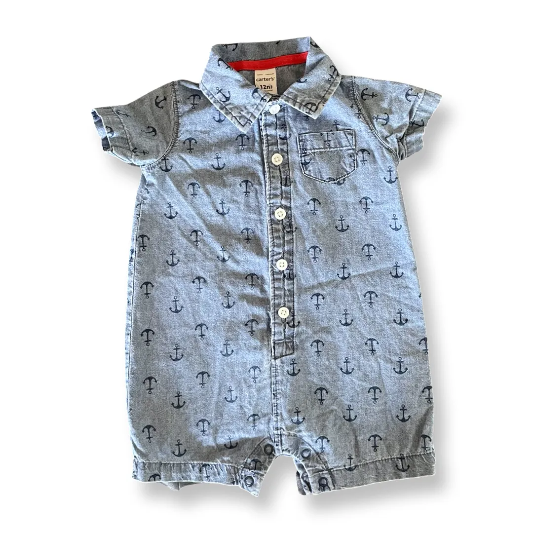Carter's Anchors Romper - 12 mo.