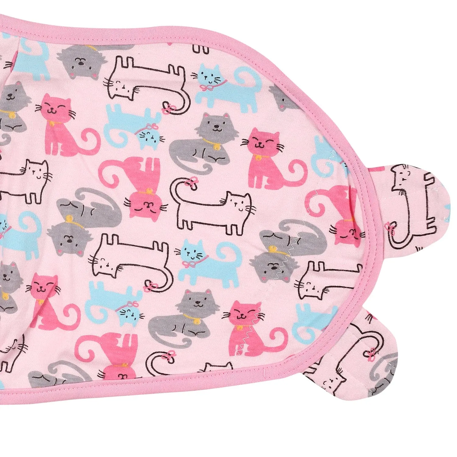 Cats And Dogs Pink Ready Swaddle