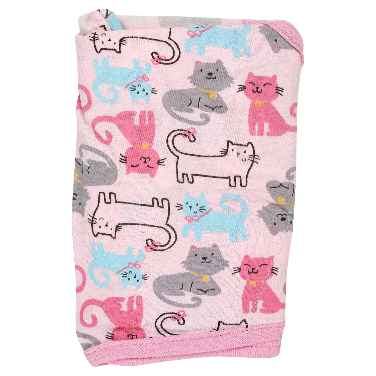 Cats And Dogs Pink Ready Swaddle