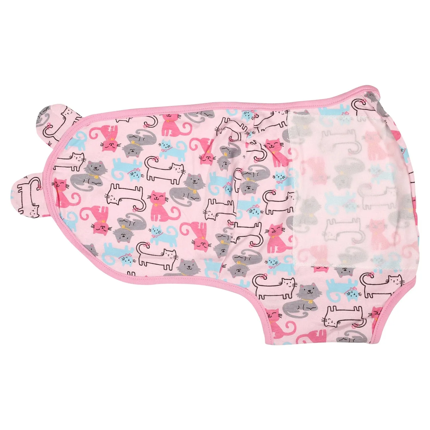 Cats And Dogs Pink Ready Swaddle