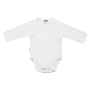 Classics Side Wrap Long Sleeve Bodysuit, White
