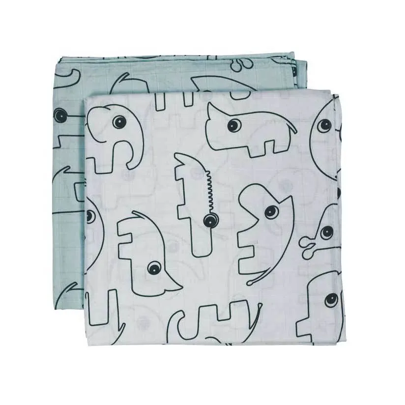 Contour Swaddle 2pk - Blue
