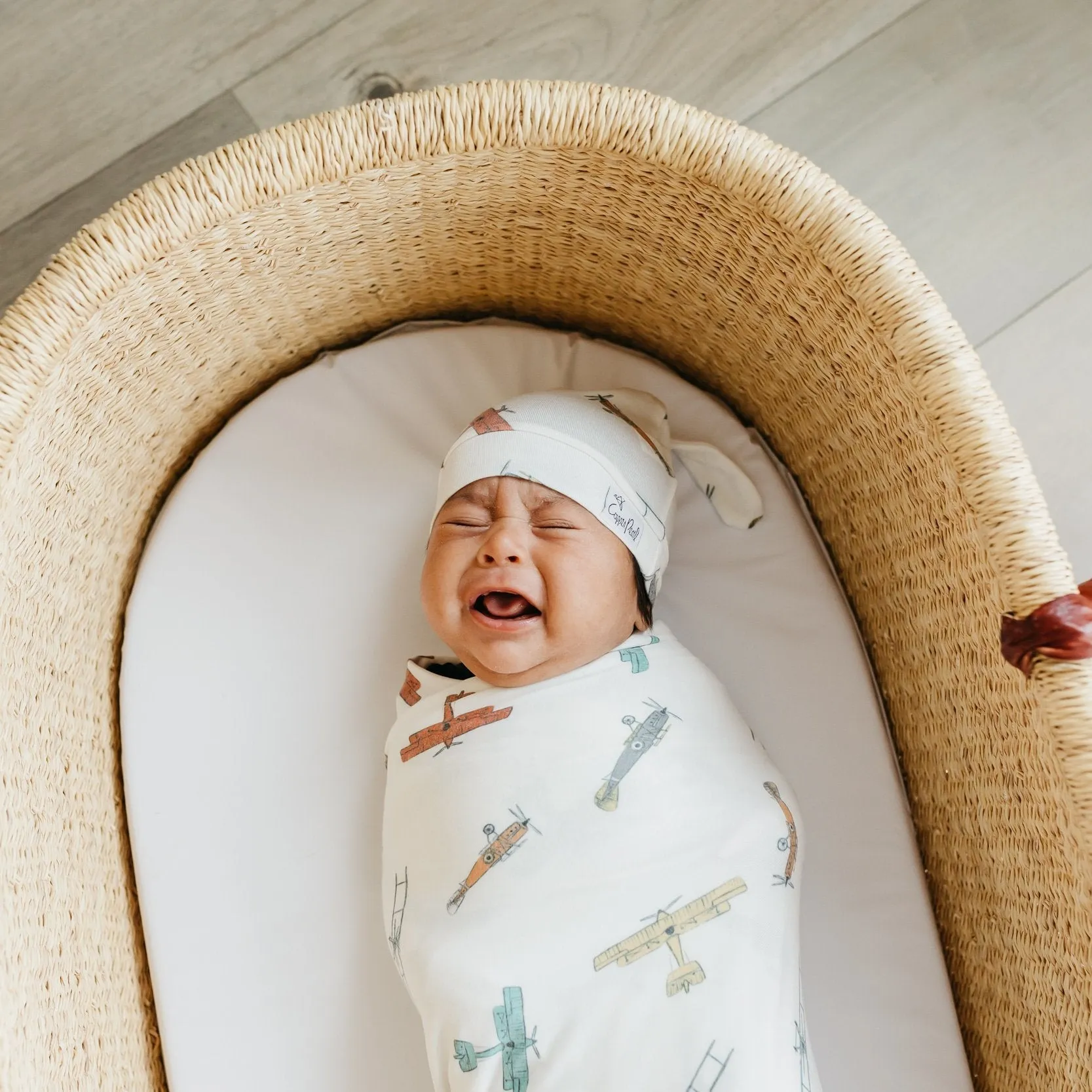 Copper Pearl Knit Swaddle Blanket | Ace