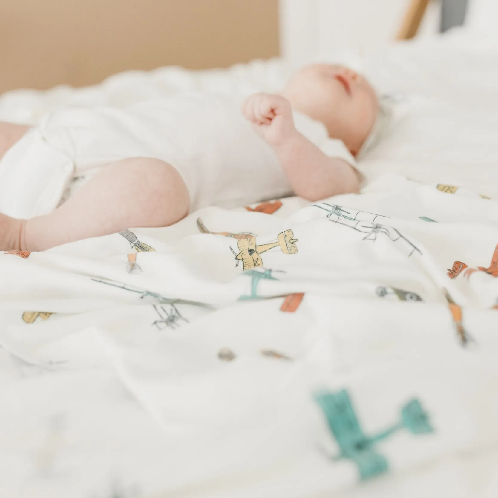 Copper Pearl Knit Swaddle Blanket | Ace