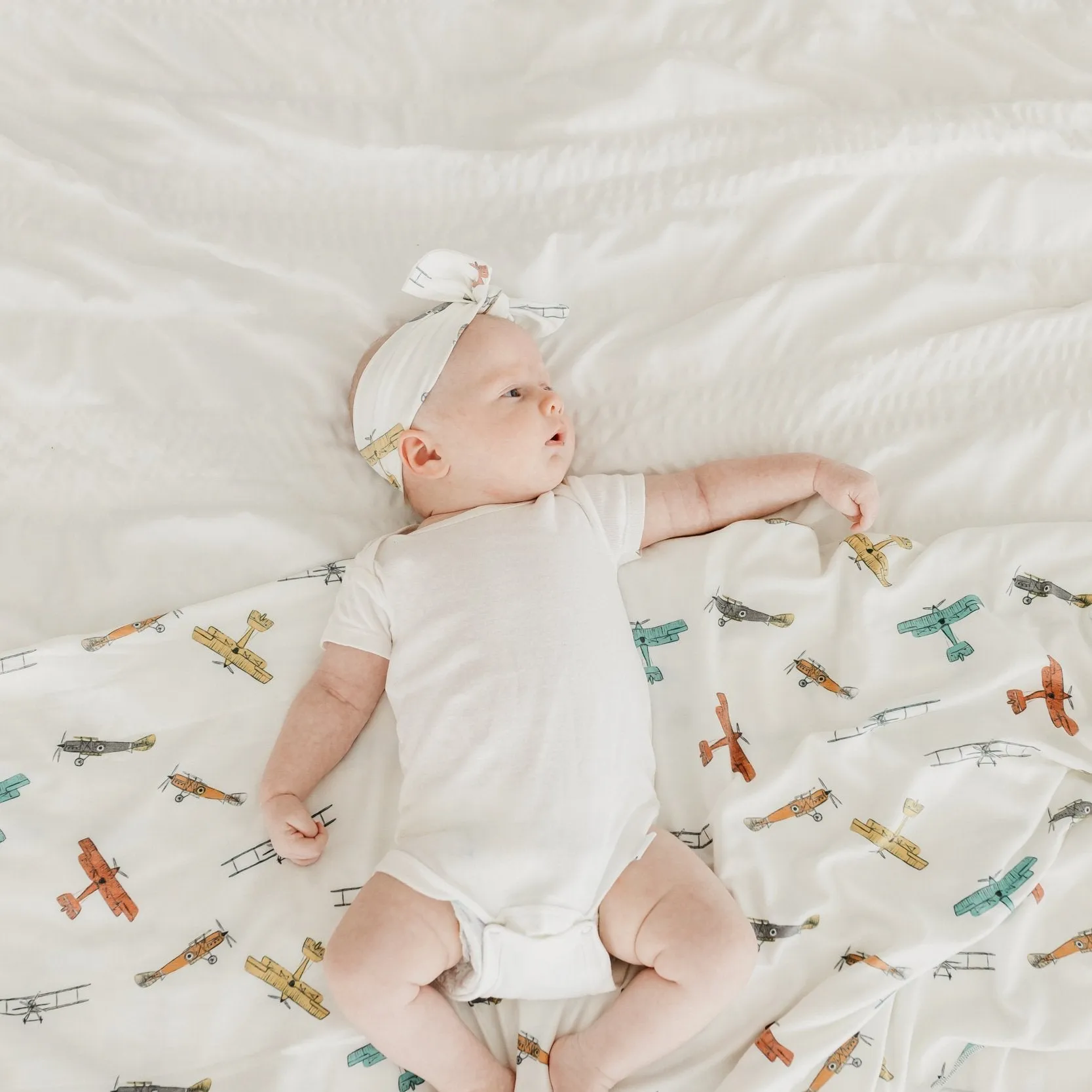 Copper Pearl Knit Swaddle Blanket | Ace