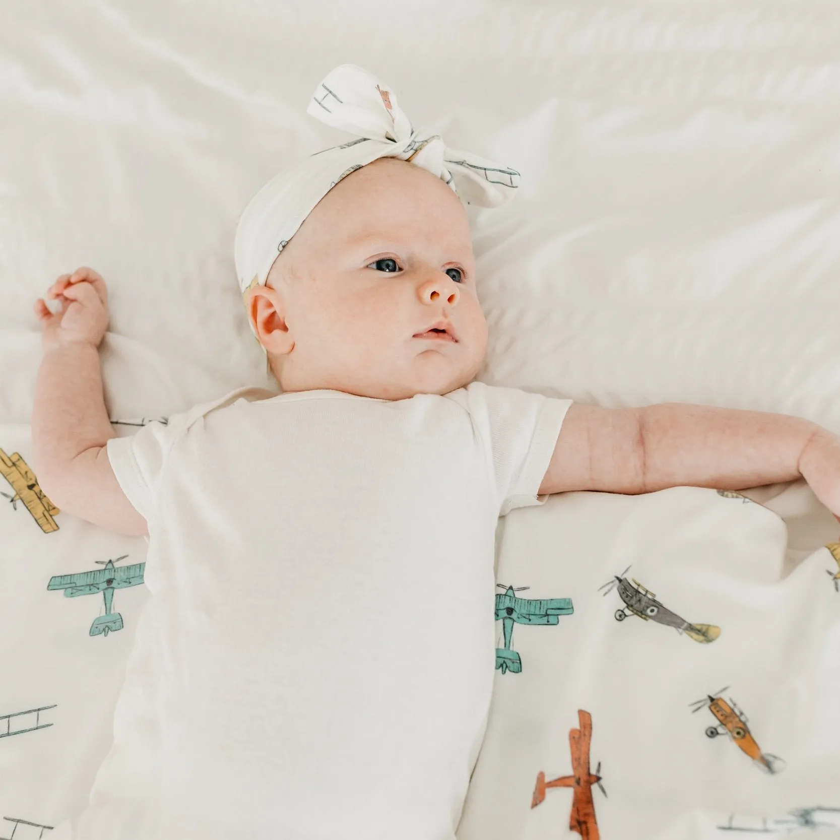 Copper Pearl Knit Swaddle Blanket | Ace