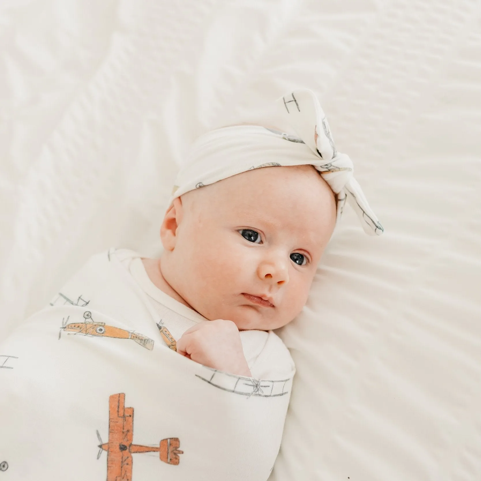 Copper Pearl Knit Swaddle Blanket | Ace