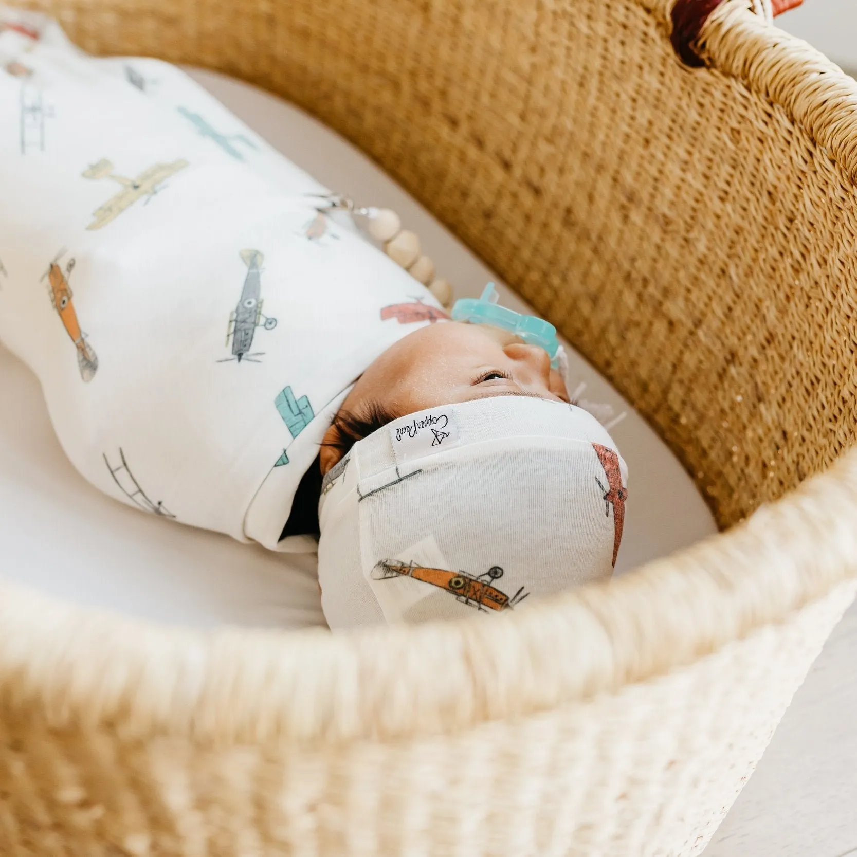 Copper Pearl Knit Swaddle Blanket | Ace