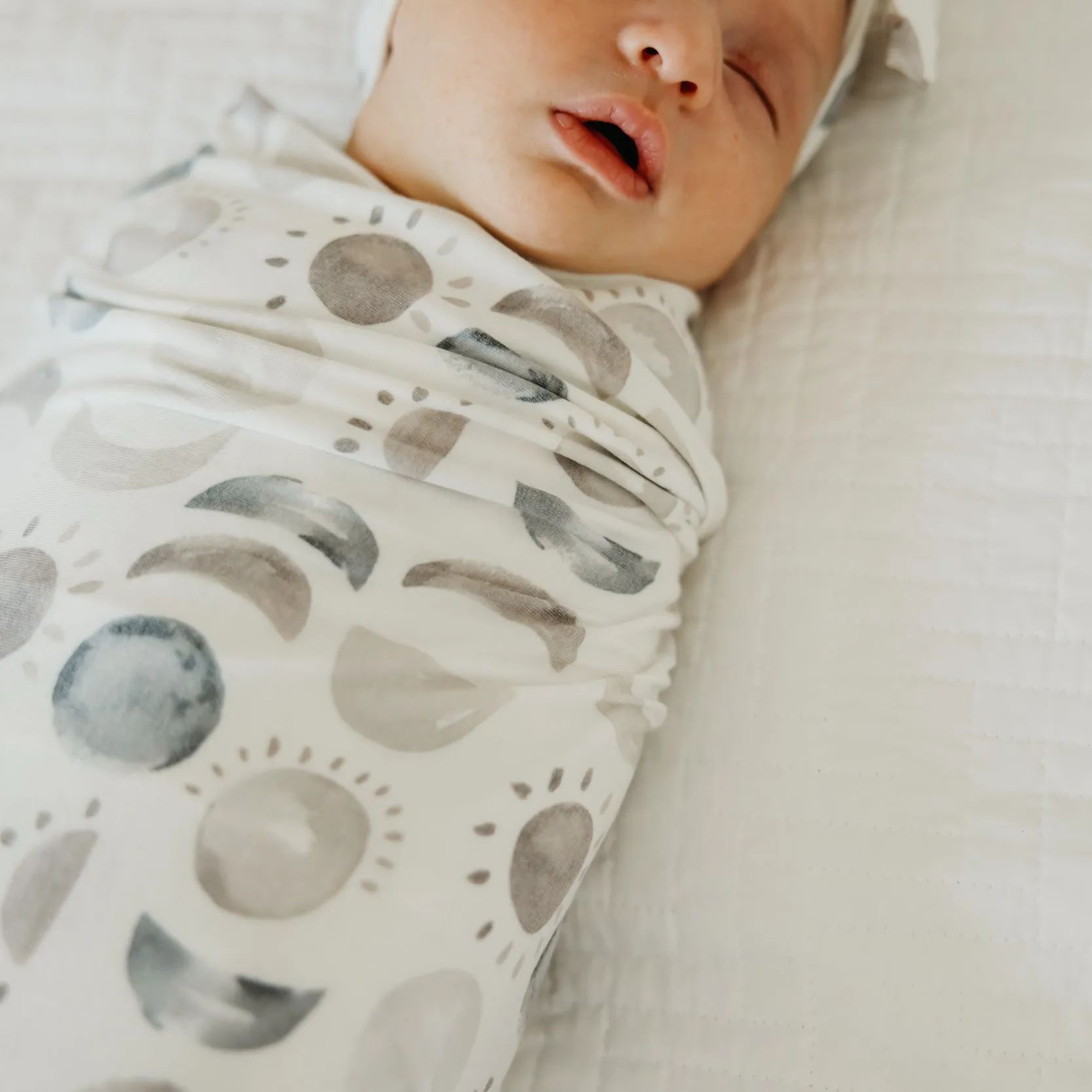 Copper Pearl Knit Swaddle Blanket | Eclipse