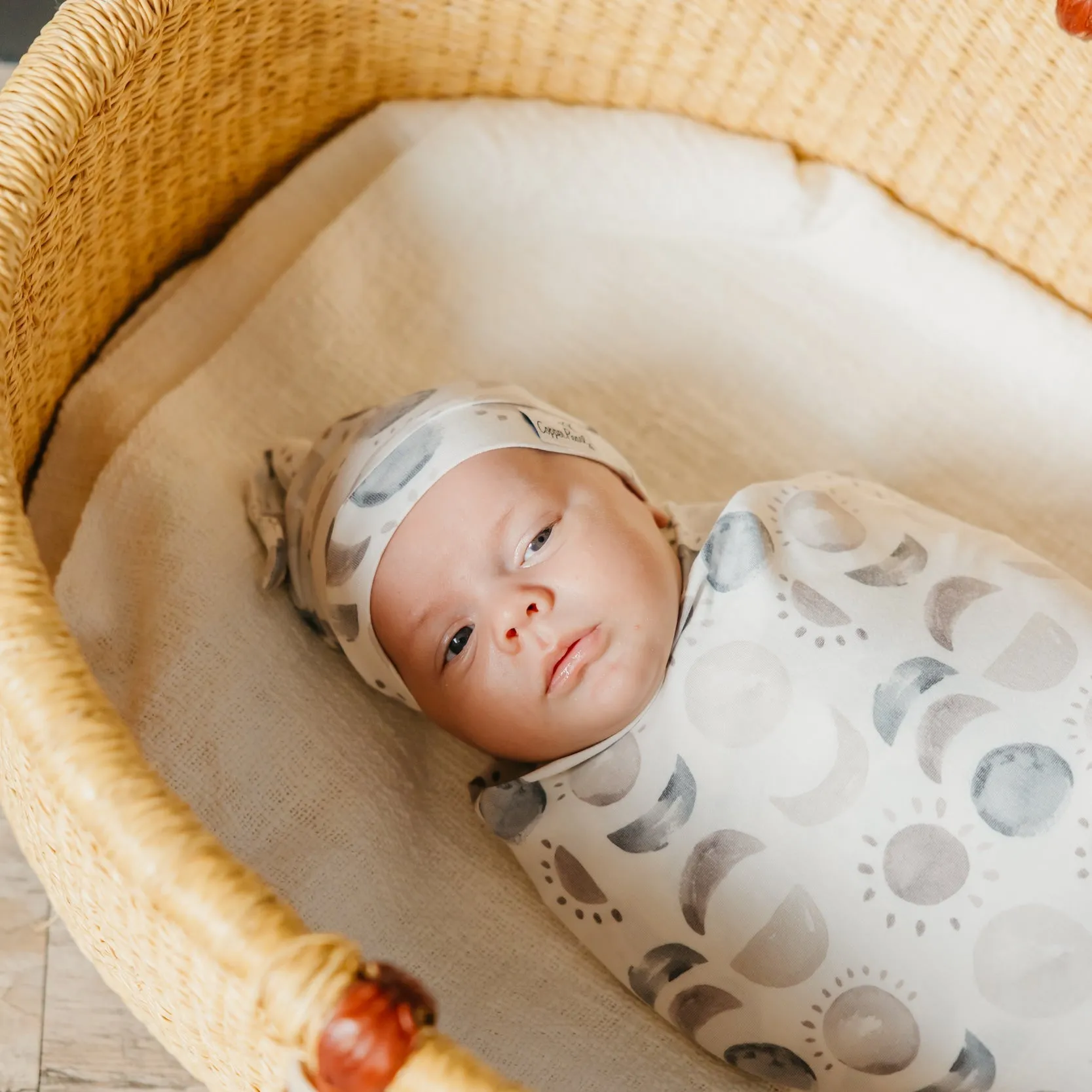 Copper Pearl Knit Swaddle Blanket | Eclipse