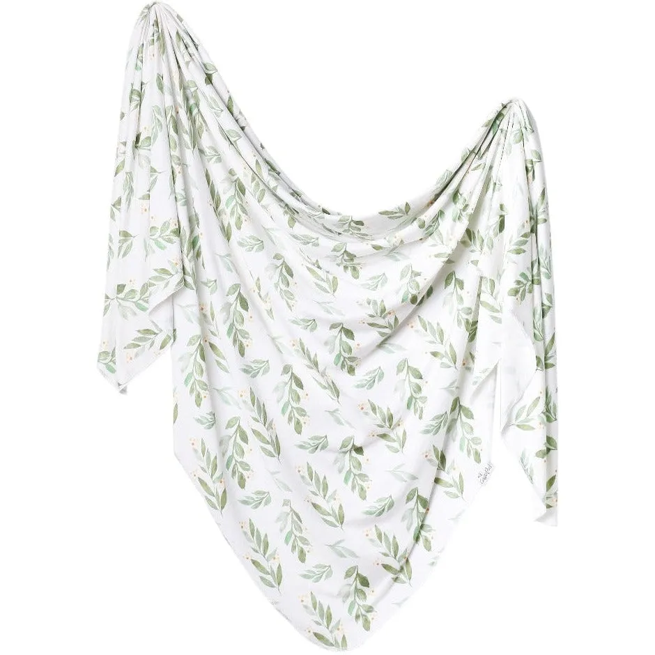 Copper Pearl Knit Swaddle Blanket | Fern