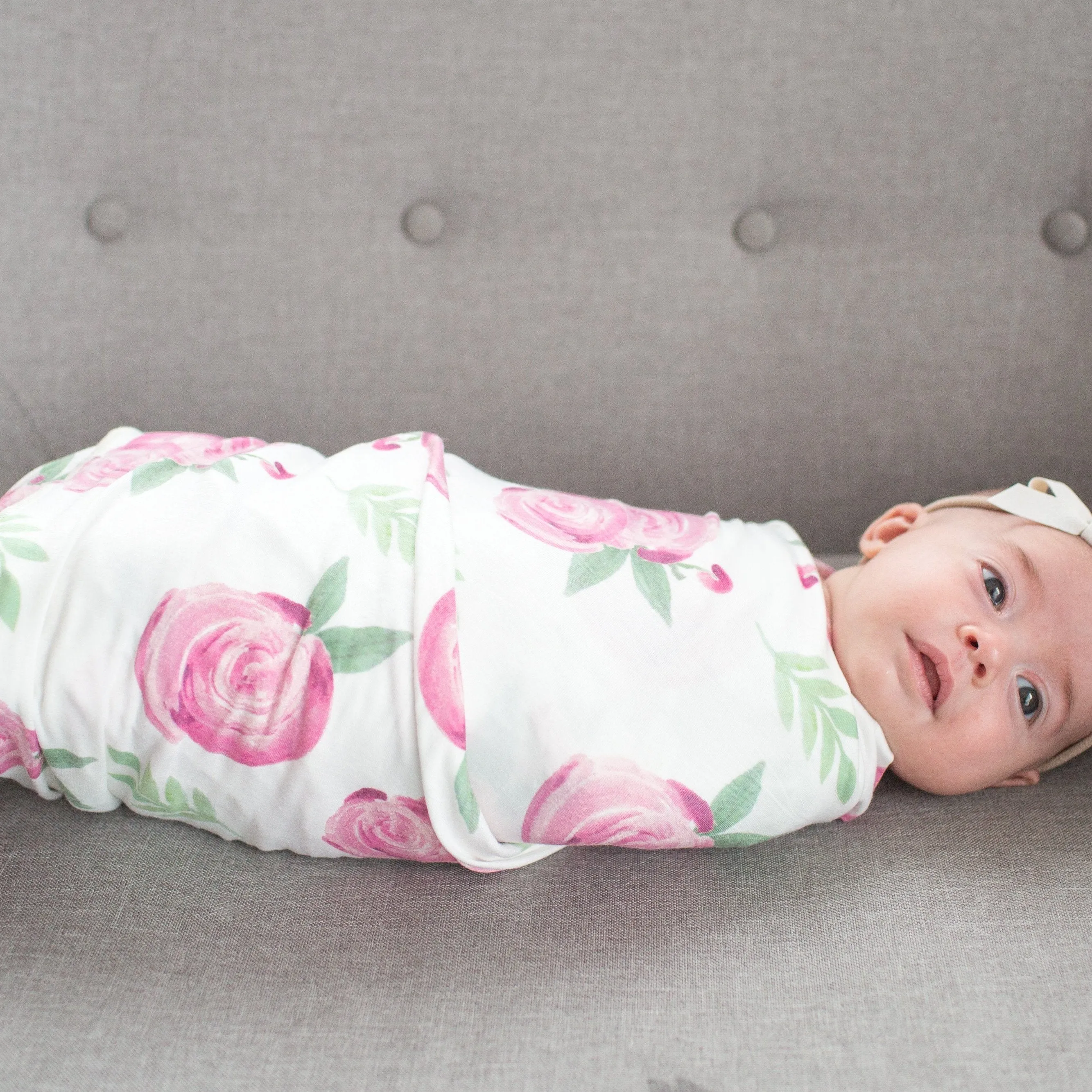 Copper Pearl Knit Swaddle Blanket | Grace