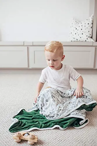 Copper Pearl Large Premium Knit Baby 3 Layer Stretchy Quilt Blanket"Alta" by Copper Pearl