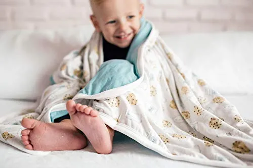 Copper Pearl Large Premium Knit Baby 3 Layer Stretchy Quilt Blanket"Chip" by Copper Pearl