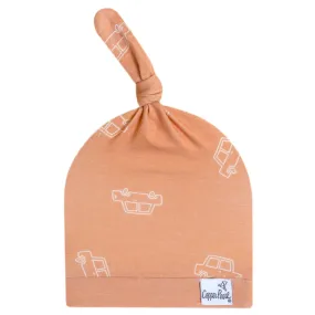 Copper Pearl Top Knot Hat - Cooper
