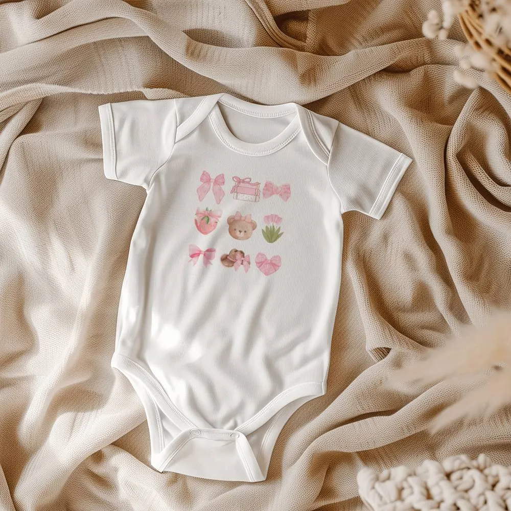 Coquette Bows Onesie for Baby Girl