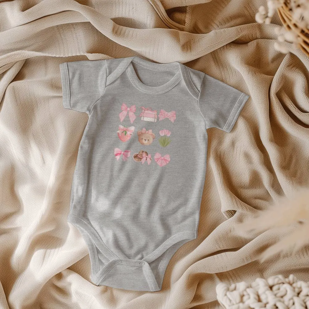 Coquette Bows Onesie for Baby Girl