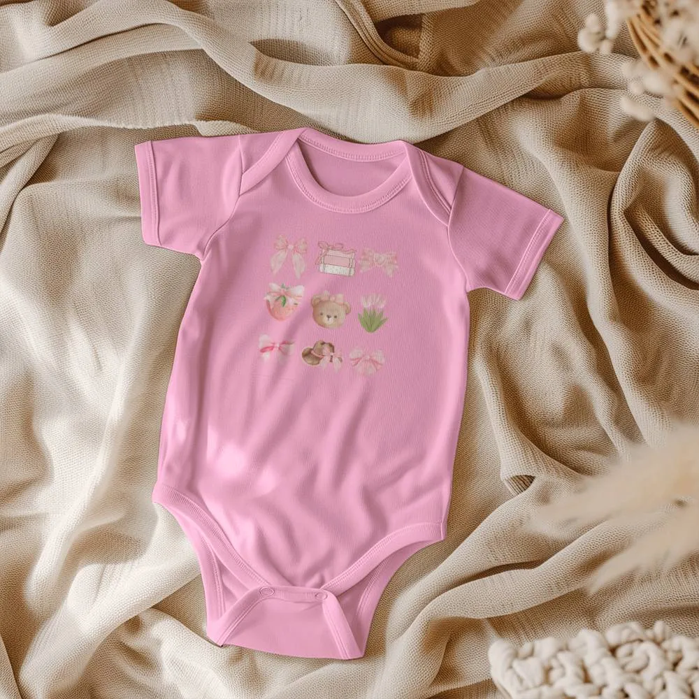 Coquette Bows Onesie for Baby Girl