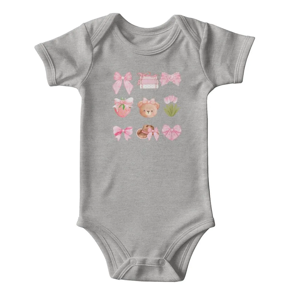 Coquette Bows Onesie for Baby Girl