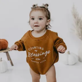 Counting My Blessings Sweatshirt Romper