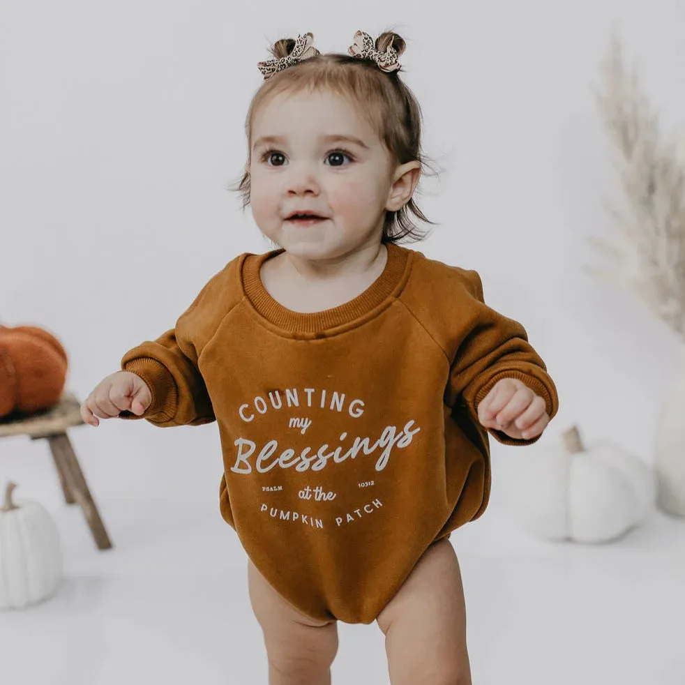 Counting My Blessings Sweatshirt Romper