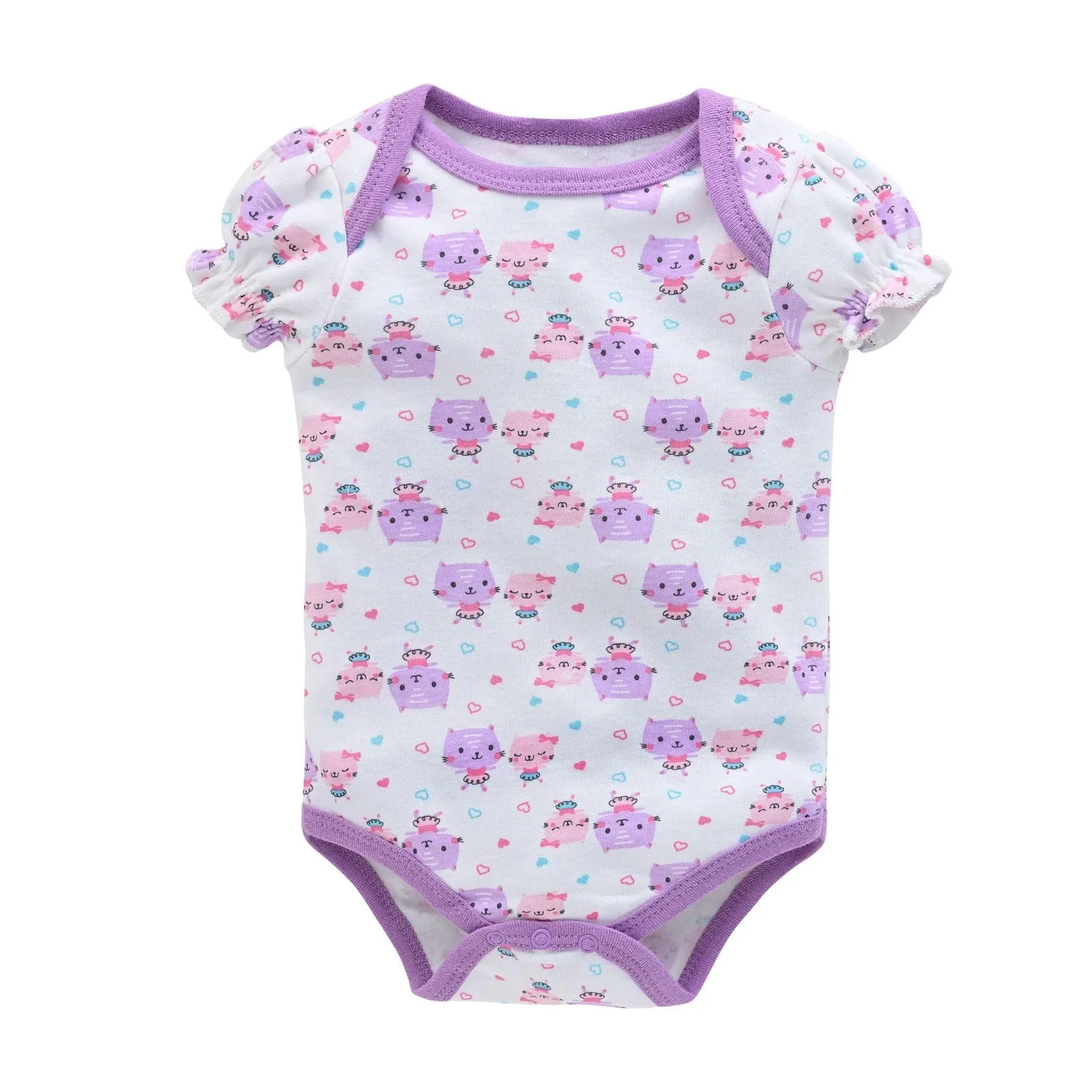 Cute 3Pcs 100% Cotton Bibs, Dress and Bodysuit Rompers