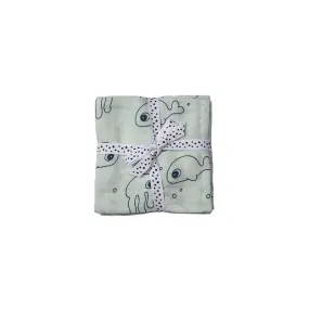 Done by Deer Swaddles - Sea Friends - Blue - 2 Pack