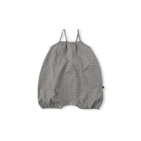 DUKET CHECK ROMPER-grayish blue