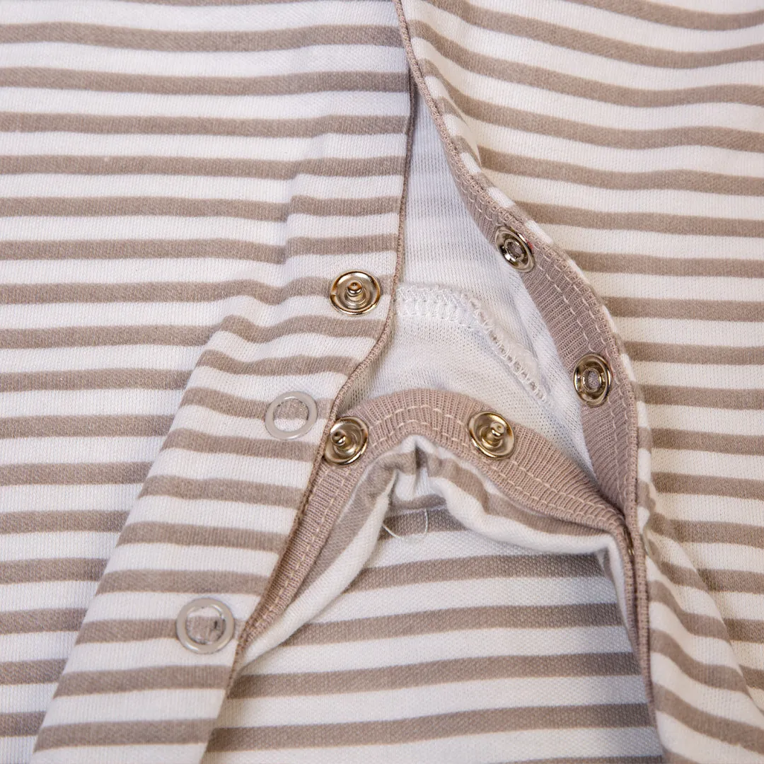 Elephant and Striped Baby Rompers - Pack of 3