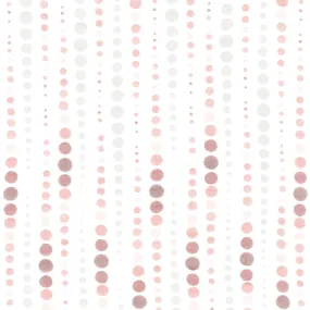 Embrace - Double Gauze Dot Stripe Rosewater Yardage