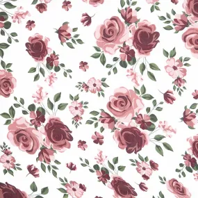 Embrace - Double Gauze Roses Rosewater Yardage