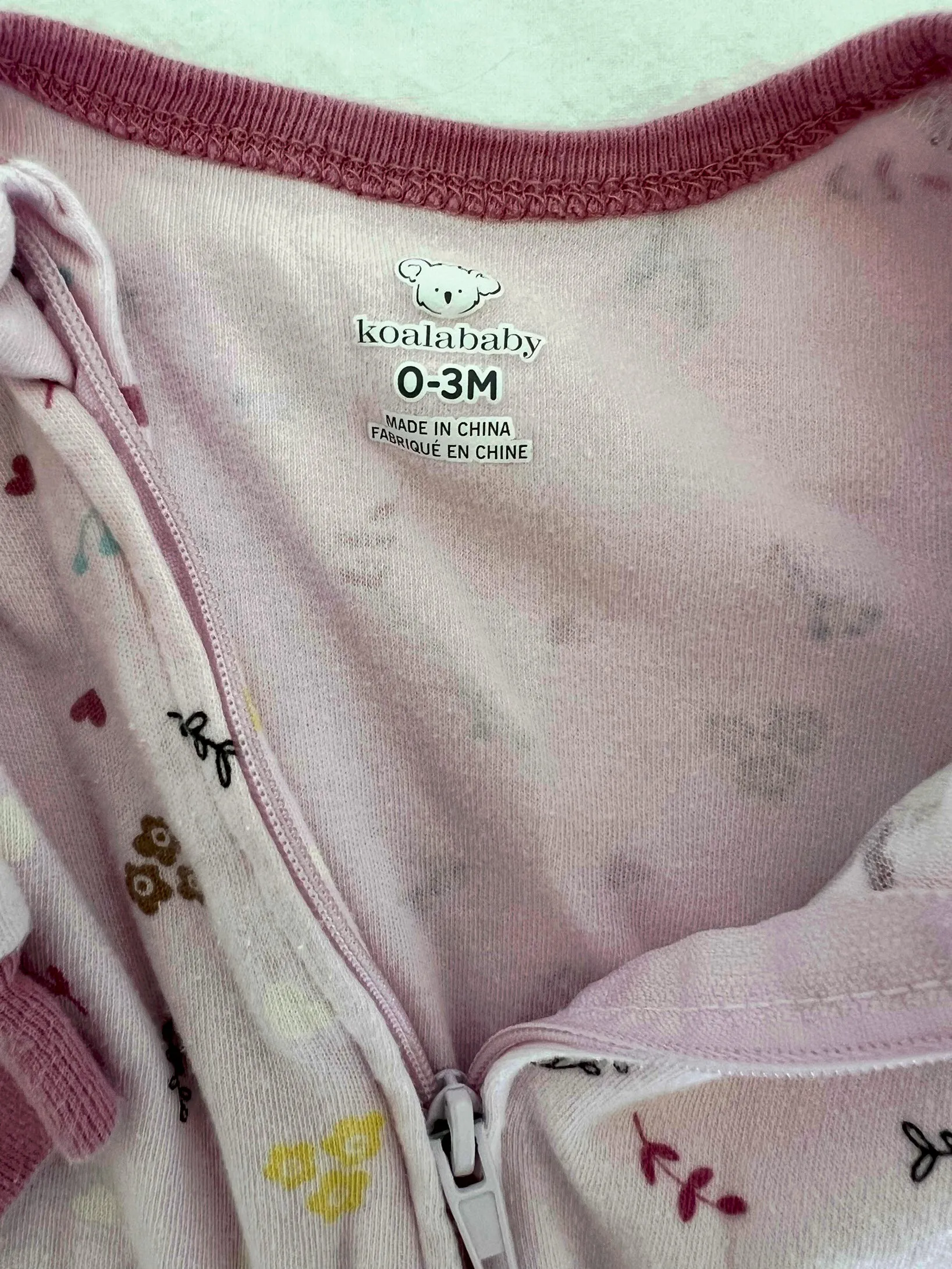 Flower and owl onesie , Kids 3 Month (0-3M)