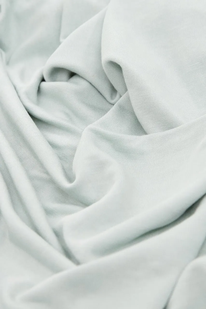 Frost Green Stretch Knit Swaddle Blanket 2 Pack