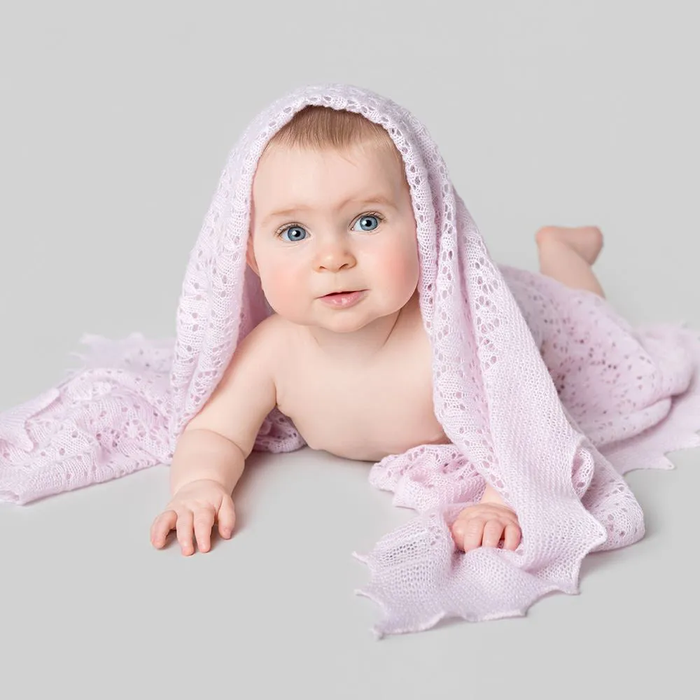 G.H.Hurt & Son Cosy Cashmere Baby Shawl - Pink