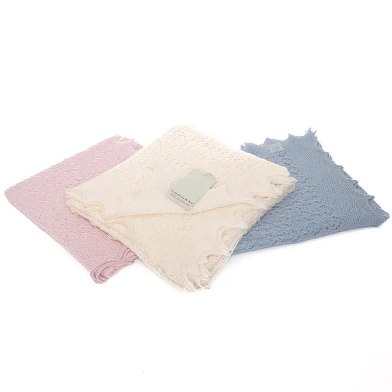 G.H.Hurt & Son Cosy Cashmere Baby Shawl - Pink