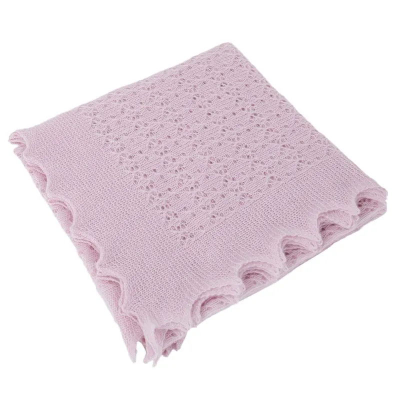 G.H.Hurt & Son Cosy Cashmere Baby Shawl - Pink