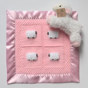 Handmade Lovey Blanket - Peachy Pink